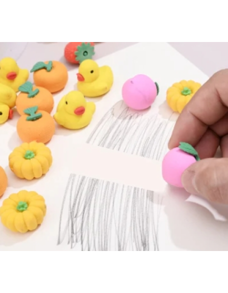  Students Vegetable Eraser Cartoon（wholesale）