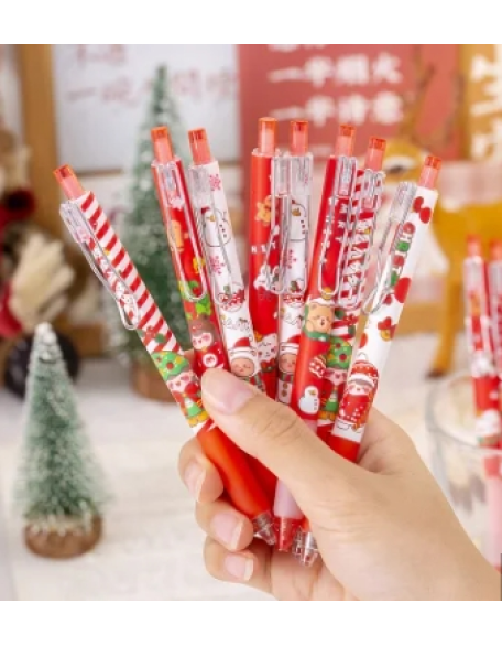 Christmas Pen Gel Pen Heart Christmas Stationery（wholesale）